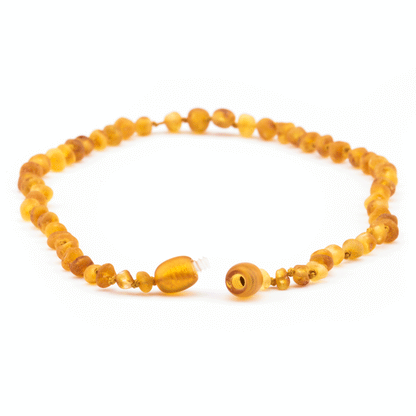 Baltic Amber Necklace - Raw Honey - Children's